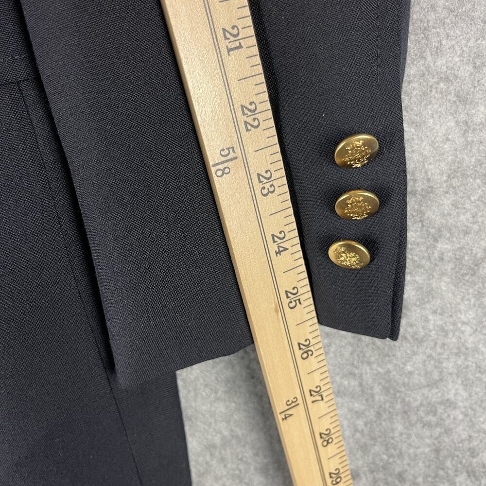 Vintage Bill Blass Blazer Sport Coat Men 40R Black Gold Button Classic Career - Picture 12 of 16